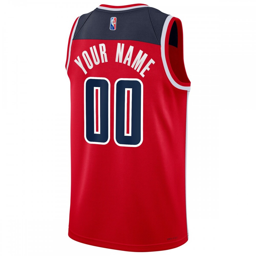 Washington Wizards 2021/22 Diamond Swingman Custom Jersey - Icon Edition - Red-Pro Kit Vault | Brand New 26/27 Sports Jerseys